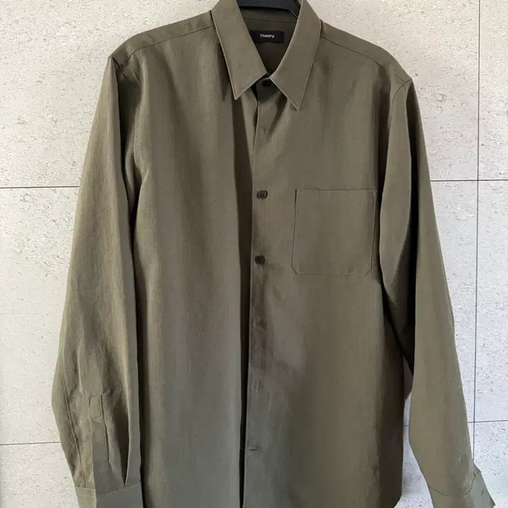 [BUNJANG] Theory Pino Khaki Shirt / 띠어리 피노 카키 셔츠