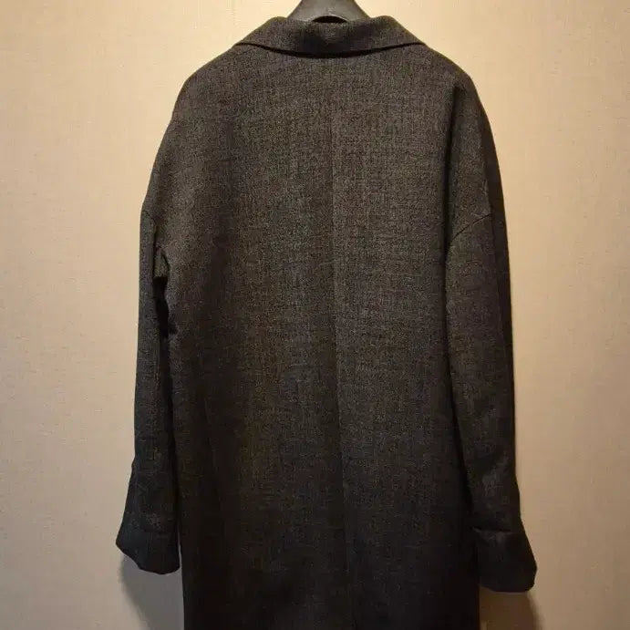 [BUNJANG] Benetton Gray Wool Jacket Coat (Size 55-66) / 베네통 간절기 회색 모직 자켓 코트 55~66