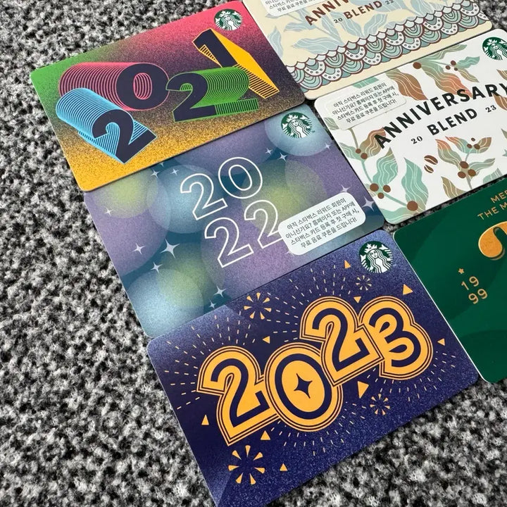 [BUNJANG] Starbucks Commemorative Card Set / [수집용] 스타벅스 기념카드 6종 카드
