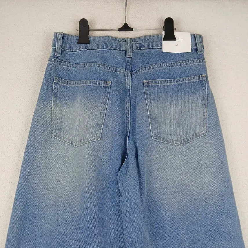 [SOLD OUT] (새상품)NMNM 여성 라이트 데님 와이드 벌룬핏 청바지(M~L)