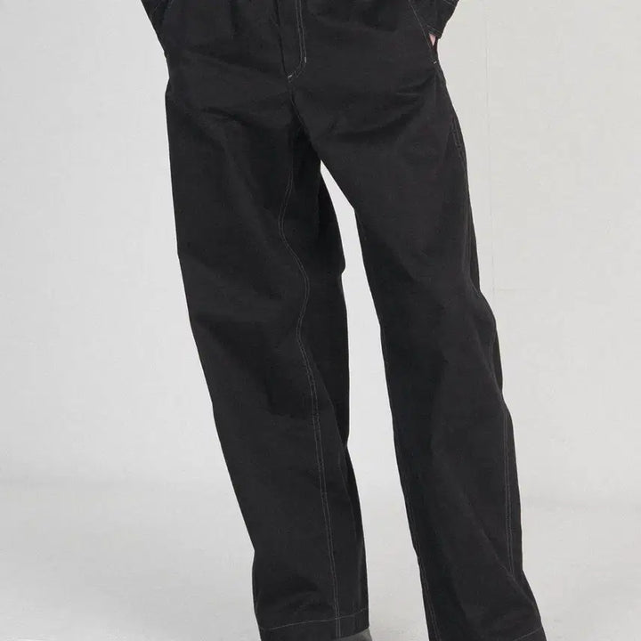 [BUNJANG] 25AW Brown Yard Washed Work Pants Black / [4] 25AW 브라운야드 워시드 워크 팬츠 블랙