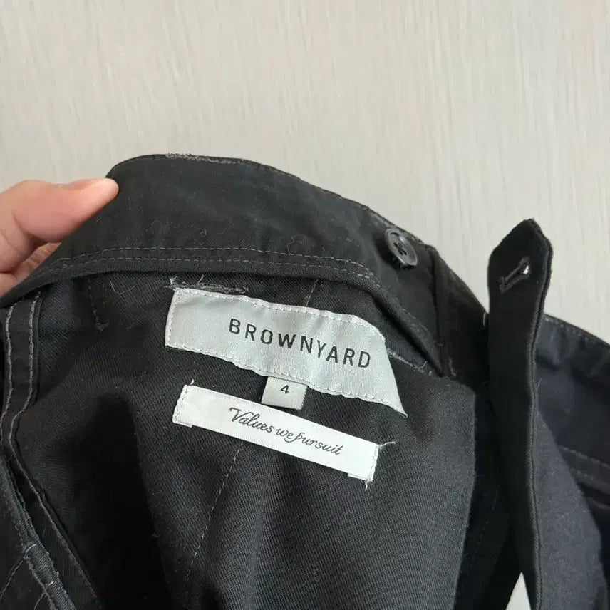 [BUNJANG] 25AW Brown Yard Washed Work Pants Black / [4] 25AW 브라운야드 워시드 워크 팬츠 블랙