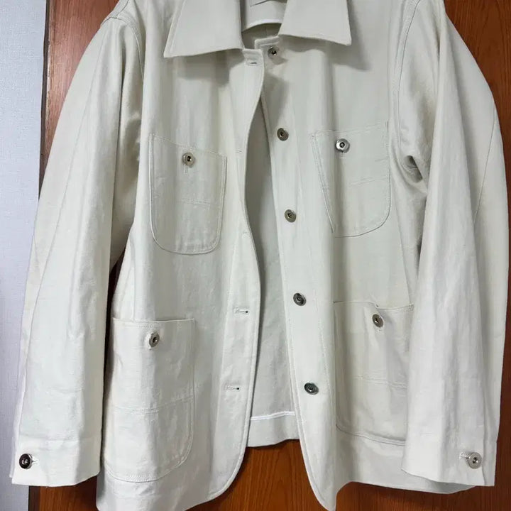 [BUNJANG] Unene Ivory Work Jacket / 유네네 아이보리 워크 자켓