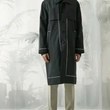 [BUNJANG] Ways Black Mac Coat / 웨이즈맥코트