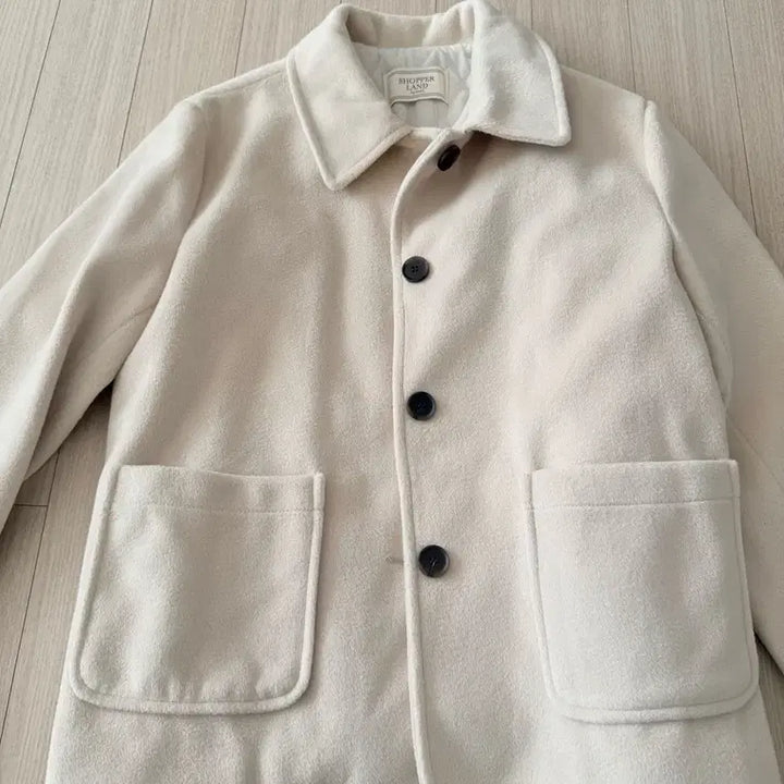 [BUNJANG] Shopperland Pound Wool Quilted Short Coat - Ivory / 새상품 쇼퍼랜드 파운드 울 누빔 숏코트 아이보리