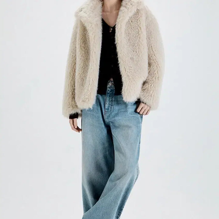 [BUNJANG] MISO Fake Fur Short Jacket / 퍼자켓 / 미쏘 페이크퍼 숏자켓 (공홈 구매/실착 1회 하자X)