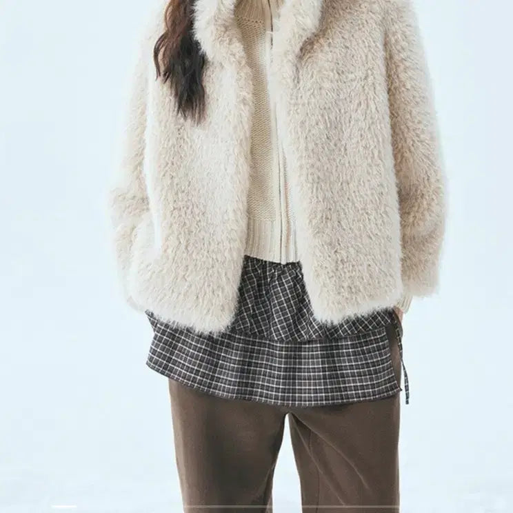 [BUNJANG] MISO Fake Fur Short Jacket / 퍼자켓 / 미쏘 페이크퍼 숏자켓 (공홈 구매/실착 1회 하자X)