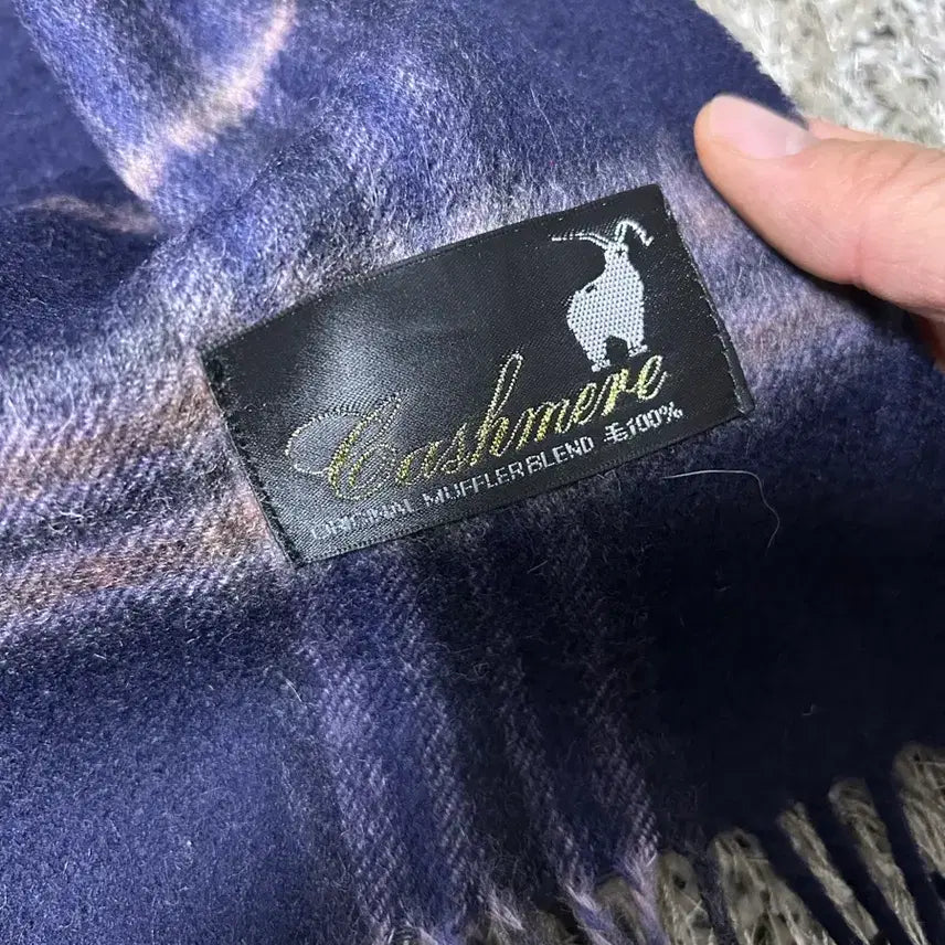 [BUNJANG] Cashmere Check Scarf / 캐시미어 체크 목도리
