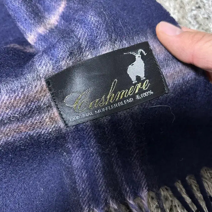 [BUNJANG] Cashmere Check Scarf / 캐시미어 체크 목도리