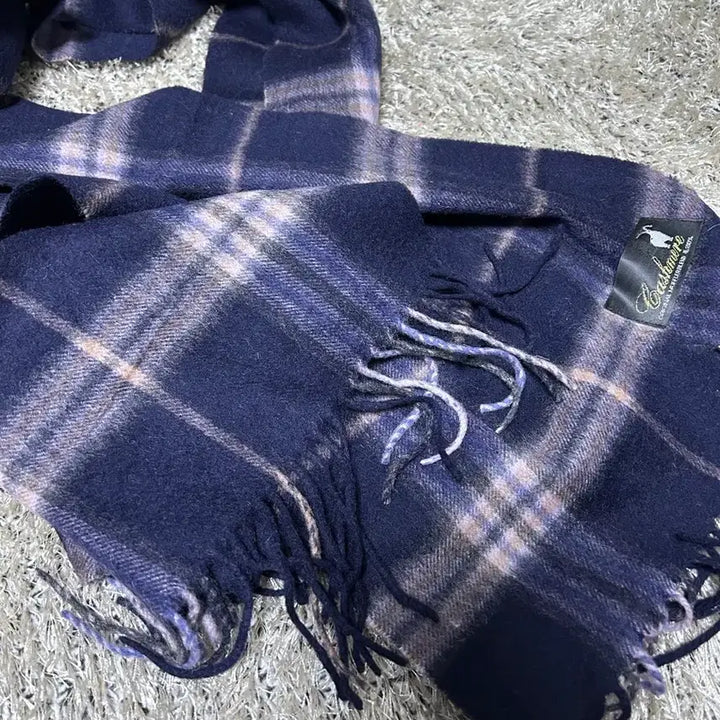 [BUNJANG] Cashmere Check Scarf / 캐시미어 체크 목도리