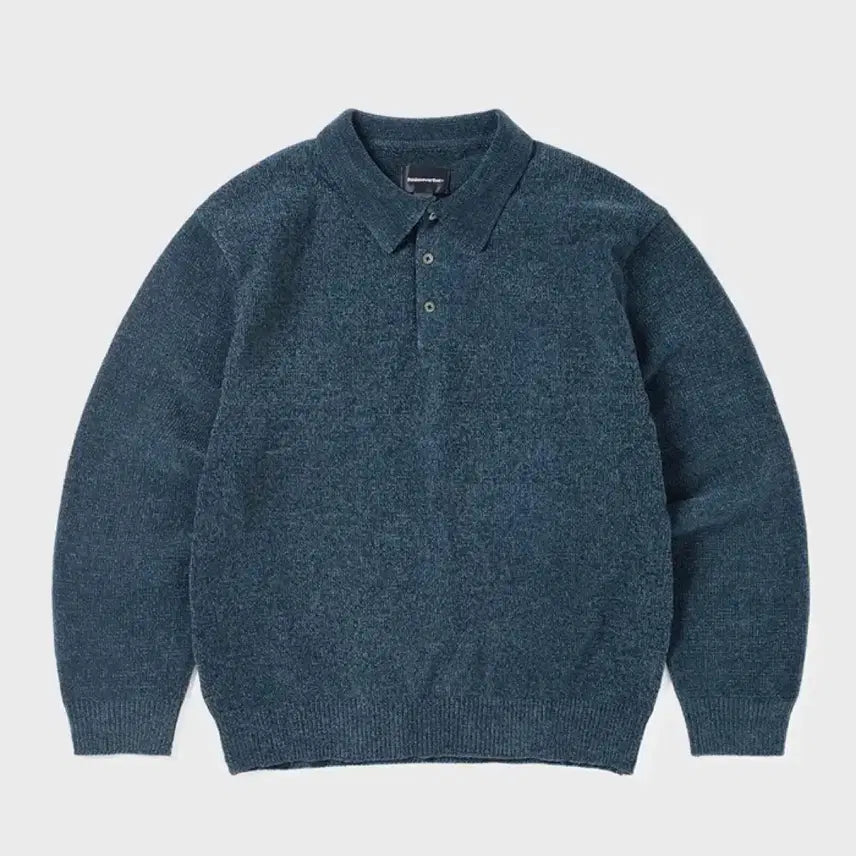 [BUNJANG] Thisisneverthat Velvet Polo Blue / 디스이즈네버댓 벨벳 폴로 블루