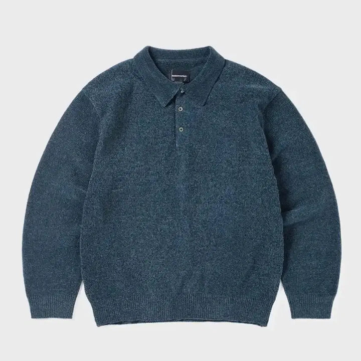 [BUNJANG] Thisisneverthat Velvet Polo Blue / 디스이즈네버댓 벨벳 폴로 블루