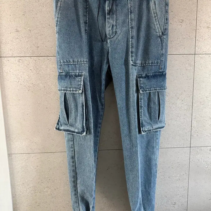 [BUNJANG] Juun.J Cargo Jogger Jeans / 준지 카고조거 연청 44