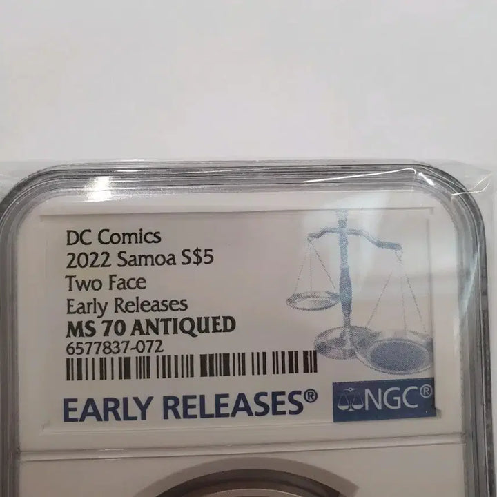 [BUNJANG] DC Comics Two-Face 2022 Samoa Silver Bar / DC 코믹스 은화 2022 사모아 투페이스 NGC 70 실버바 은 달러