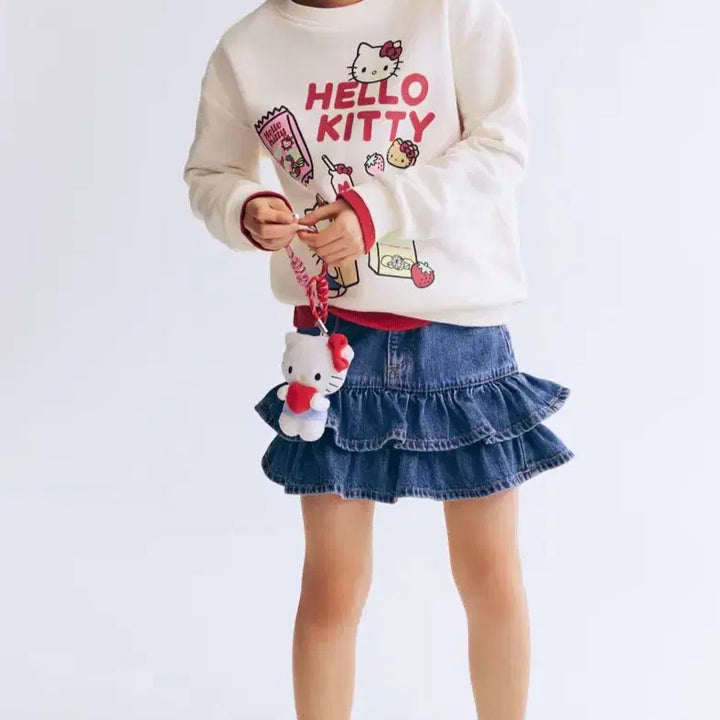 [BUNJANG] Hello Kitty H&M Sweatshirt / h&m 에첸엠 여아 헬로키티 맨투맨