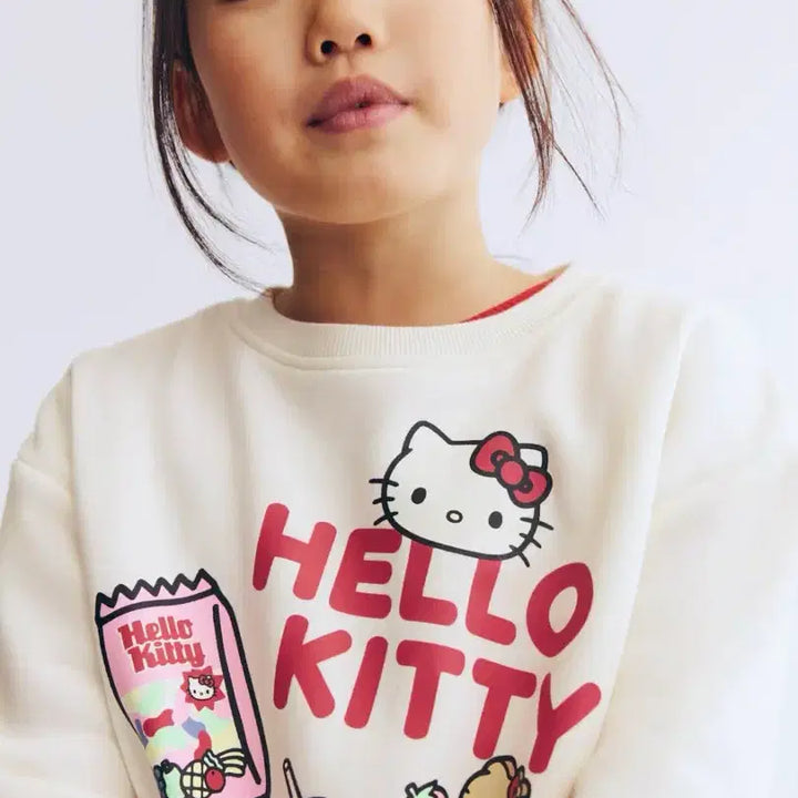 [BUNJANG] Hello Kitty H&M Sweatshirt / h&m 에첸엠 여아 헬로키티 맨투맨