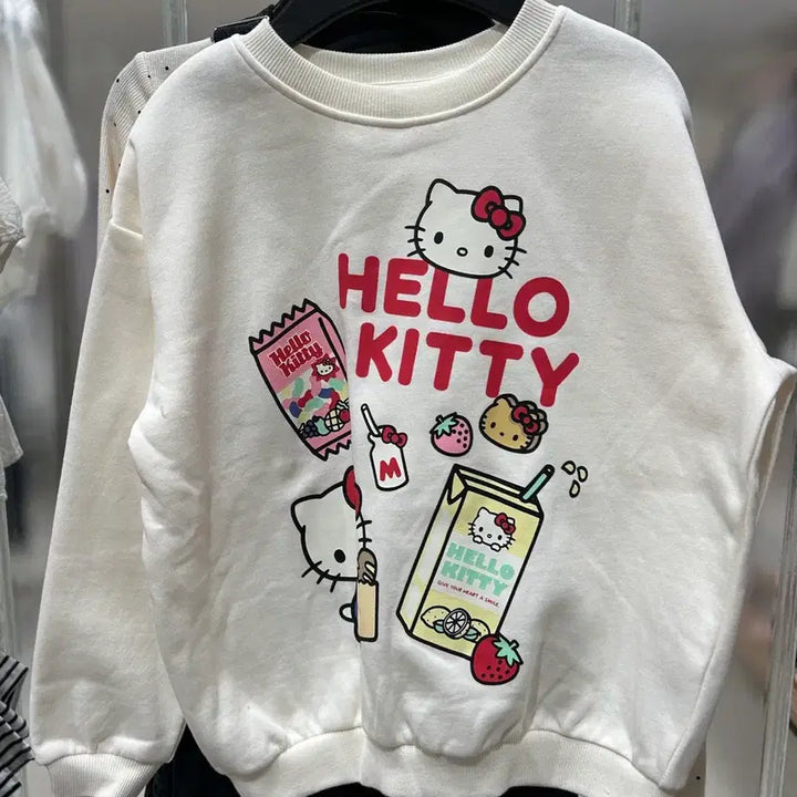 [BUNJANG] Hello Kitty H&M Sweatshirt / h&m 에첸엠 여아 헬로키티 맨투맨