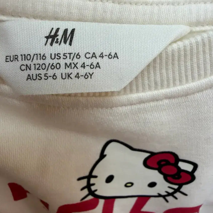 [BUNJANG] Hello Kitty H&M Sweatshirt / h&m 에첸엠 여아 헬로키티 맨투맨