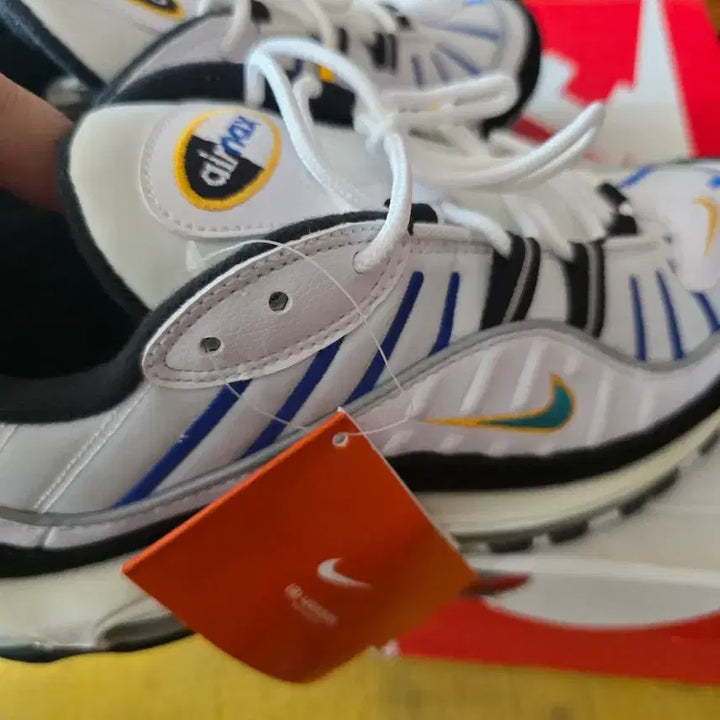 [BUNJANG] Nike Air Max 98 Premium White Teal Nebula University Gold Sneakers / 나이키 에어맥스 98 프리미엄 화이트 틸 네뷸라 유니버시티 골드