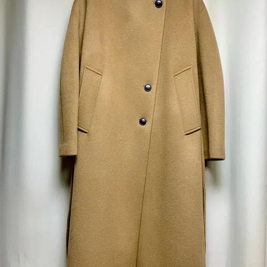 [BUNJANG] Nil By P Volume Coat / 새것 닐바이피 collarless volume coat 오버핏 롱코트