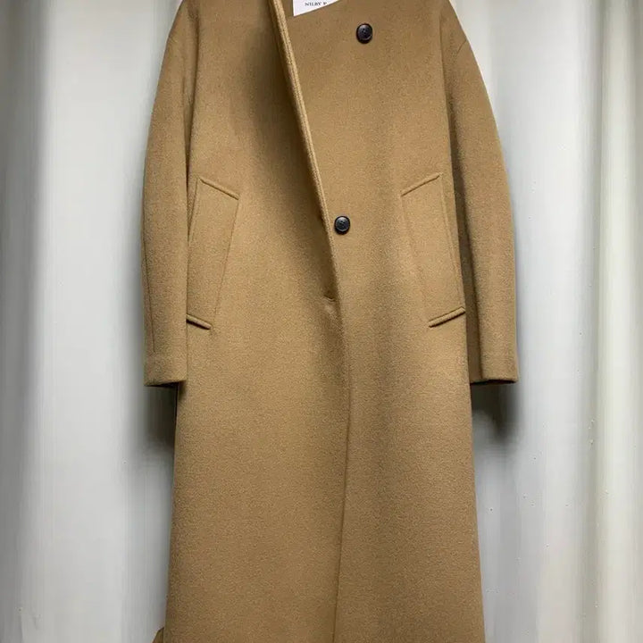 [BUNJANG] Nil By P Volume Coat / 새것 닐바이피 collarless volume coat 오버핏 롱코트