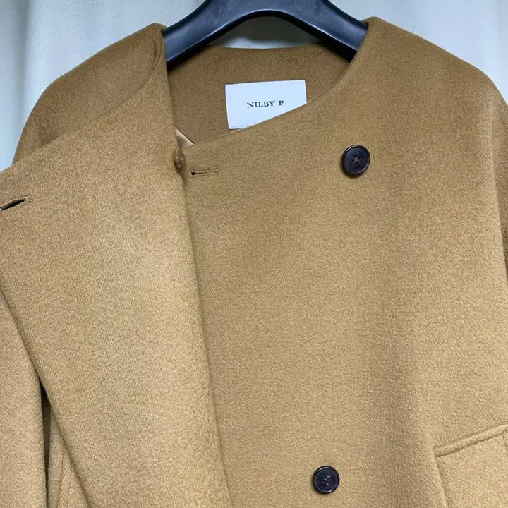 [BUNJANG] Nil By P Volume Coat / 새것 닐바이피 collarless volume coat 오버핏 롱코트