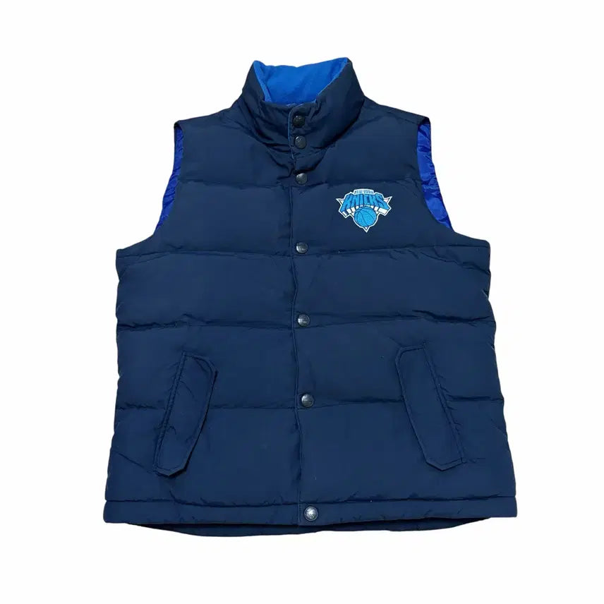 [BUNJANG] NBA X New York Knicks Duck Down Padded Vest / 황금사이즈) NBA X 뉴욕닉스 덕다운 패딩 베스트 조끼