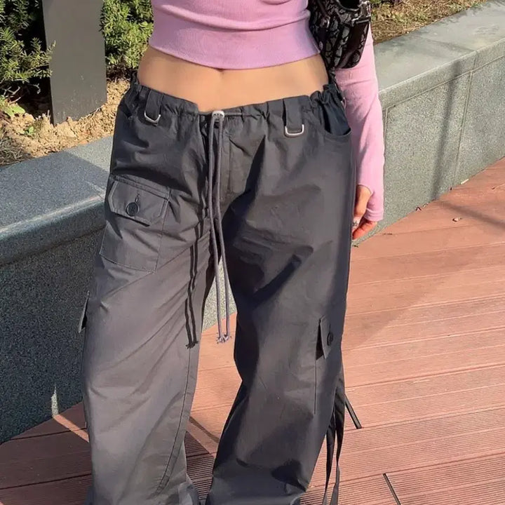 [BUNJANG] Hypnotic Row Cargo Wide Pants / 히프나틱 로우 카고 와이드팬츠