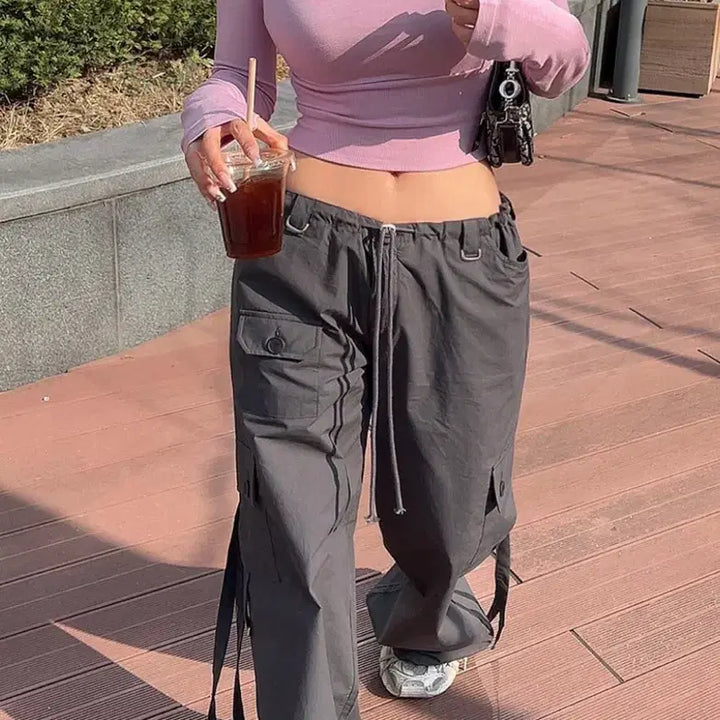 [BUNJANG] Hypnotic Row Cargo Wide Pants / 히프나틱 로우 카고 와이드팬츠