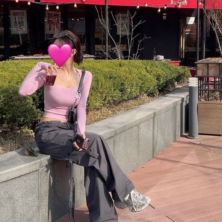 [BUNJANG] Hypnotic Row Cargo Wide Pants / 히프나틱 로우 카고 와이드팬츠