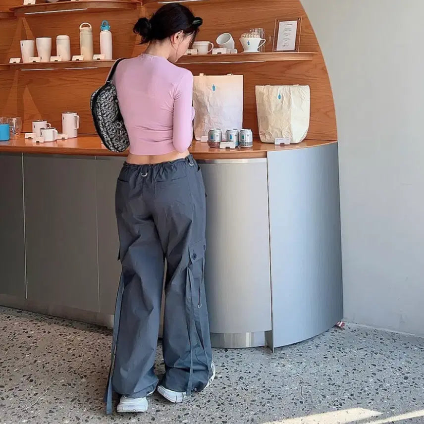 [BUNJANG] Hypnotic Row Cargo Wide Pants / 히프나틱 로우 카고 와이드팬츠