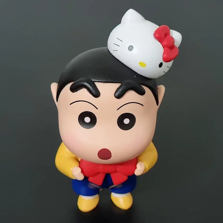 [BUNJANG] Hello Kitty and Crayon Shin-chan Figure / 12cm 헬로키티 짱구 피규어