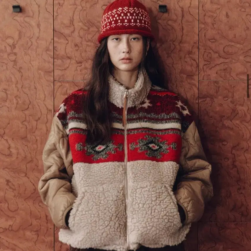 [BUNJANG] FREETTER Red Belle Rollup Beanie / 프리터 레드 비니