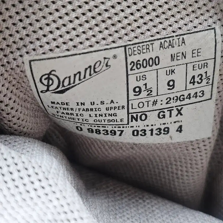 [BUNJANG] Danner Arcadia Desert Boots 275 / 대너 아카디아 데저트부츠 275