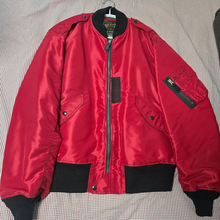 [BUNJANG] Buzz Rickson's L-2B Red MA-1 Scorpion Jacket / 버즈릭슨 L-2B 레드 MA-1 스콜피온 자켓 항공자켓