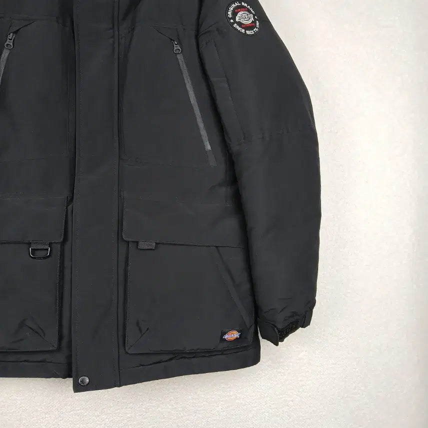 [BUNJANG] DKZ Black Hooded Down Padded Jacket (M) / 디키즈 남성 블랙 후드 오리털 패딩 점퍼(M)