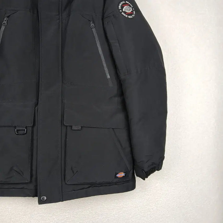 [BUNJANG] DKZ Black Hooded Down Padded Jacket (M) / 디키즈 남성 블랙 후드 오리털 패딩 점퍼(M)