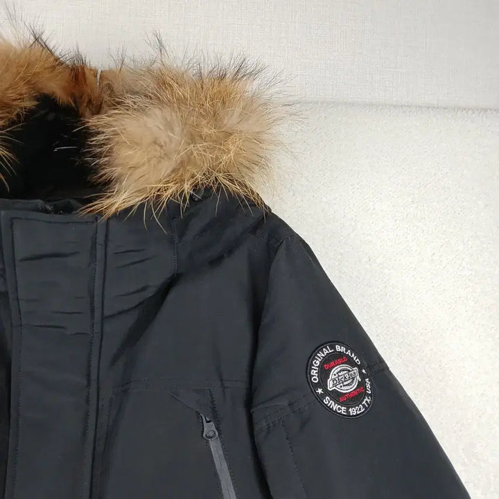 [BUNJANG] DKZ Black Hooded Down Padded Jacket (M) / 디키즈 남성 블랙 후드 오리털 패딩 점퍼(M)