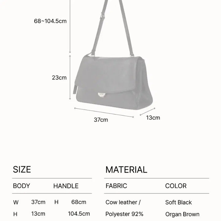 [BUNJANG] Atelier de Lumen BLEP Shoulder Bag - Soft Black / 아뜰리에드루멘 BLEP 숄더백 블랙