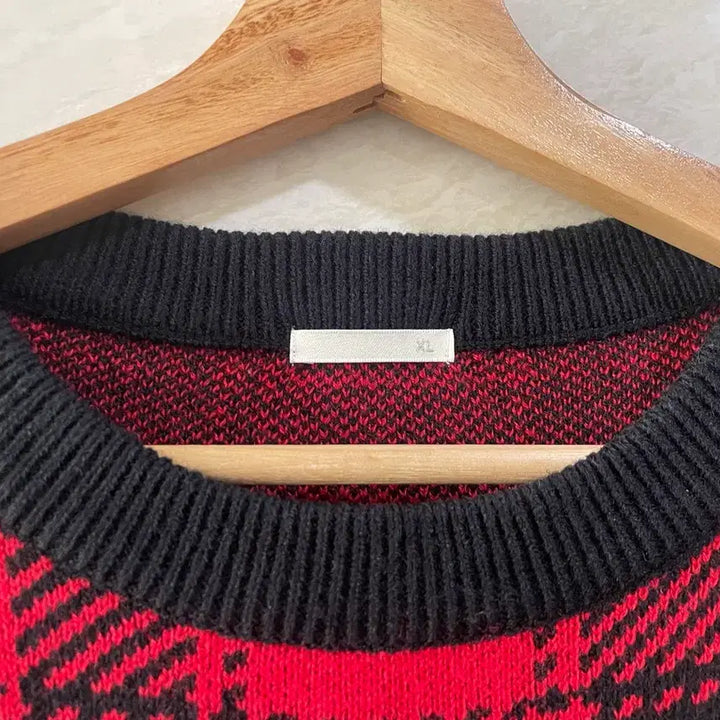 [BUNJANG] GU Check Knit (Men's) / GU / 체크 니트, 남성 니트 / XL(105)