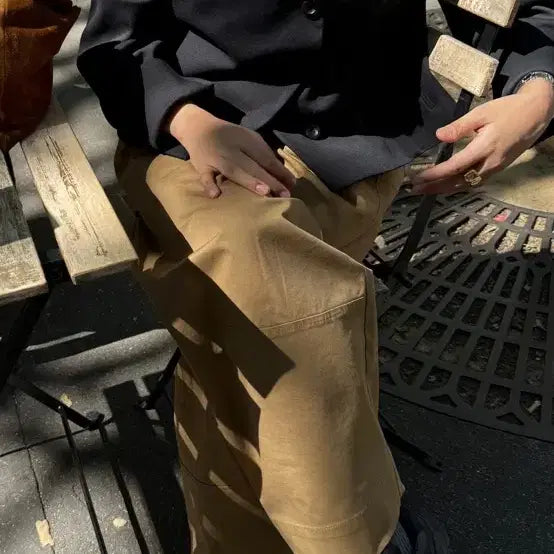 [BUNJANG] Ethos Curve Crop Jacket - Brown / 에토스 커브 크롭 자켓 브라운판매 혹은 블랙 교환