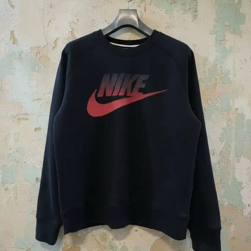 [BUNJANG] Nike Big Logo Sweatshirt (Black, M) / 나이키 빅로고 맨투맨 블랙 M