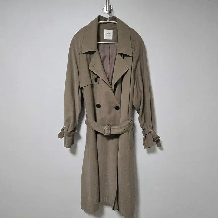 [BUNJANG] Studio Tomboy Beige Trench Coat / 스튜디오톰보이 베이지 트렌치 코트 / 여자 코트/ 여성 코트