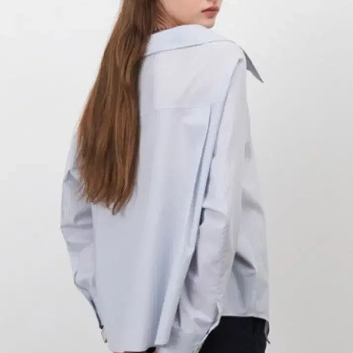 [SOLD OUT] 마론에디션 블루 스트링 오버사이즈 셔츠