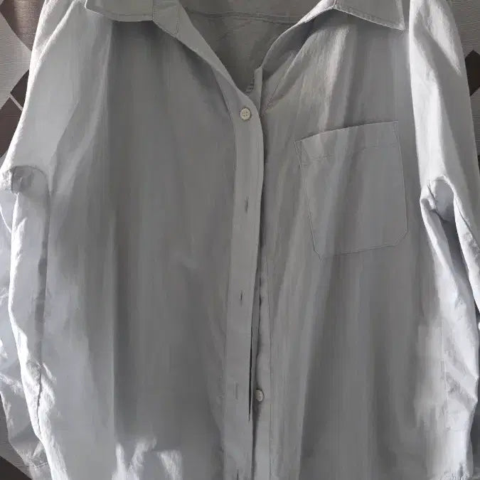 [SOLD OUT] 마론에디션 블루 스트링 오버사이즈 셔츠