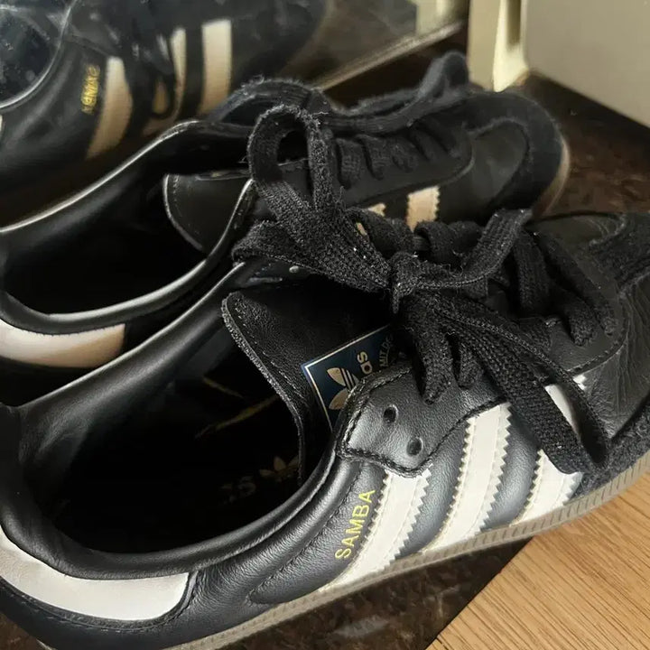 [BUNJANG] Adidas Samba OG Black/White Sneakers / 아디다스 삼바 OG 블랙/화이트 215
