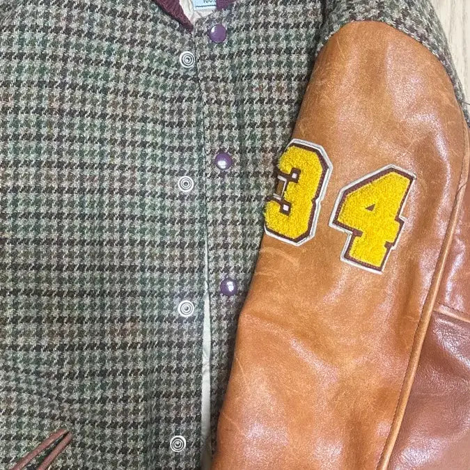 [BUNJANG] Toyo Enterprises Harris Tweed Varsity Jacket / 토요엔터프라이즈 해리스트위드 바시티자켓