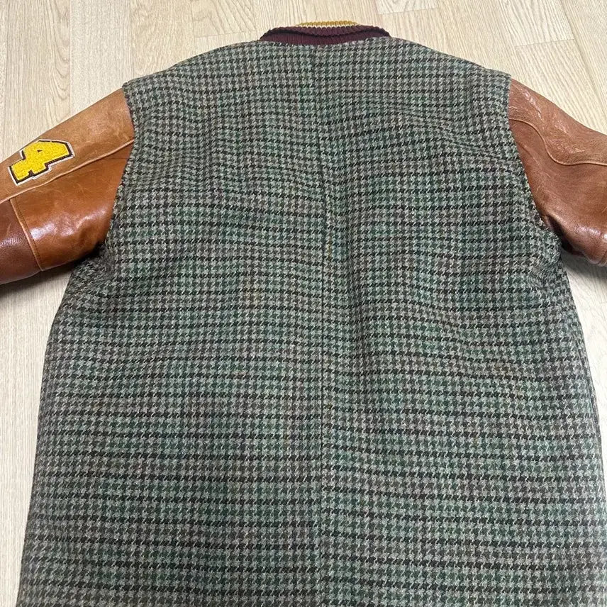 [BUNJANG] Toyo Enterprises Harris Tweed Varsity Jacket / 토요엔터프라이즈 해리스트위드 바시티자켓