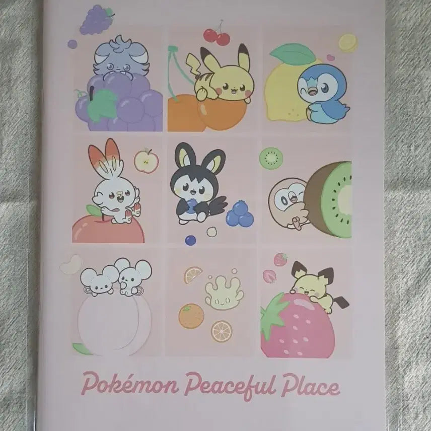 [BUNJANG] Pocket Piece A5 Notebook Pokemon / 포켓피스 A5 노트 에몽가 염버니 나몰빼미 냐스퍼 팽도리