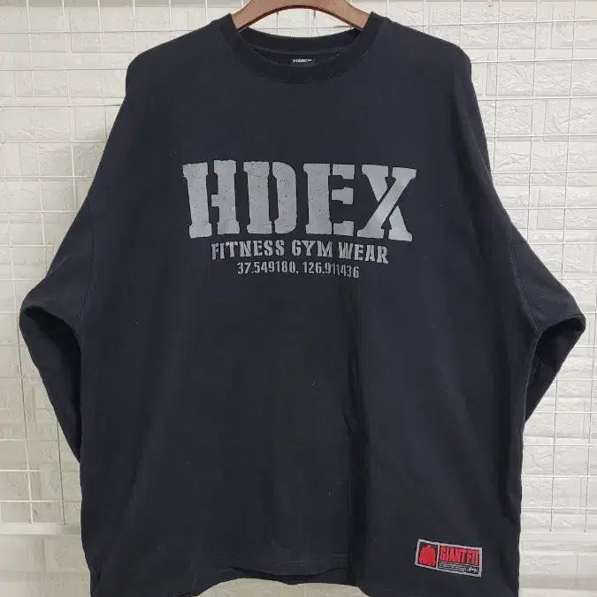 [BUNJANG] HDEX Giant Fit 3XL Men's Training Sweatshirt / [105]HDEX에이치덱스 피트니스짐웨어 자이언트핏 빅사이즈맨투맨 3XL